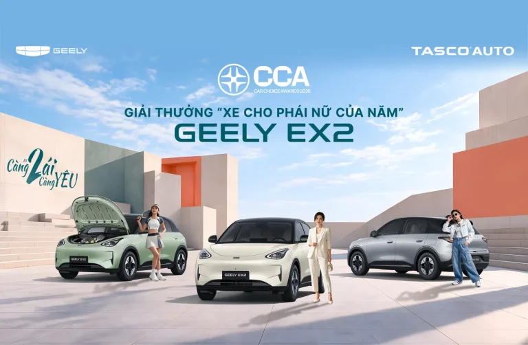 Geely EX2 nhận giải Xe cho phái nữ của năm tại Car Choice Awards 2026